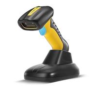 NETUM Escáner De Códigos De Barras Industrial Bluetooth QR Actualizado Con Base De Carga, Lector Inalámbrico 2D 1D 2600mAh Resistente A Caídas Polvo Manos Libres Para Windows Mac Android iOS (NT-1200)