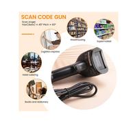NETUM F20 De Mano Cableado Escáner De Código De Barras Ccd Portátil 32 Bits Cable Usb Lector De Código De Barras A4 Para Pos Sistema
