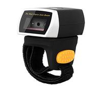 NetumScan Bluetooth Mini Ring 1D 2D QR escáner de código de Barras portátil Compatible con Windows, Mac OS, Android 4.0+, iOS, admite escaneo PDF417 DataMatrix en Pantalla y Papel NSR2