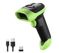 NetumScan Escáner de Código de Barras USB Inalámbrico Bluetooth 1D 2D QR Lector de Código de Barras Portátil Compatible con Computadora para Sistema Pos, Supermercado, Almacén, Tienda Minorista NSL8BL