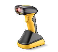 NetumScan Escáner inalámbrico Bluetooth 1D/2D de nueva base de código de barras de calidad industrial, batería de 2600 mAh con base de carga, compatible con POS, PC, iPhone, Android para comercio