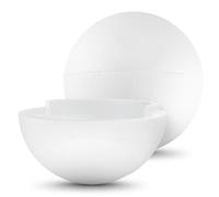 Netuno 1 bola de poliestireno de 20 cm, color blanco, divisible, para manualidades, manualidades, hobby, arte, escuela, decoración navideña, bolas decorativas
