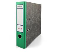 Netuno 1 pieza de Ekobox Archivador de Mármol color verde de 2 anillas lomo 75mm tamaño A4 de cartón para oficina estanterías carpetas escritorio