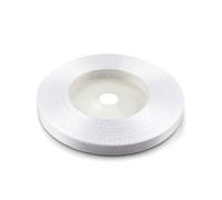 Netuno 1 rollo cinta raso blanco 6 mm x 32 m cinta tela decorativa regalo manualidades boda cumpleaños bautizo envoltorios scrapbooking tarjetas navidad proyectos DIY