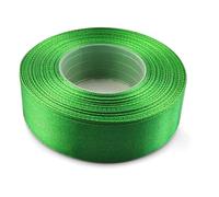 Netuno 1 rollo cinta raso verde oscuro 25 mm x 32 m cinta tela decorativa regalo manualidades boda cumpleaños bautizo envoltorios scrapbooking tarjetas navidad proyectos DIY