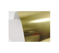 Netuno 10 hojas cartulina espejo dorado A5 148 x 210 mm 300 g Mirror Gold cartón metalizado una cara papel efecto espejo para tarjetas de felicitación invitaciones scrapbooking cumpleaños bodas