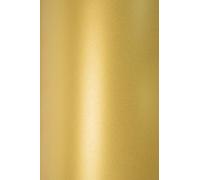 Netuno 10 hojas de cartulina perlada dorada A4 210 x 297 mm 230g Sirio Pearl Aurum papel nacarado en ambas caras para folleto invitaciones bodas tarjetas de felicitación encartes manualidades Navidad