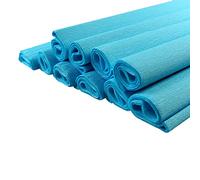 Netuno 10 rollos de papel crepé azul claro 200 x 50 cm papel para manualidades decoración fiestas bodas cumpleaños DIY envoltorios regalo carnaval Pascua Navidad