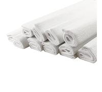 Netuno 10 rollos de papel crepé blanco 200 x 50 cm papel para manualidades decoración fiestas bodas cumpleaños DIY envoltorios regalo carnaval Pascua Navidad