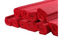 Netuno 10 rollos de papel crepé rojo 200 x 50 cm papel para manualidades decoración fiestas bodas cumpleaños DIY envoltorios regalo carnaval Pascua Navidad