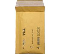 Netuno 10 sobres acolchados marrones 11/A 120 x 175 mm EcoMax autoadhesivos sin ventana sobres protectores para envío opaco sin plástico para envíos ropas libros documentos embalaje objeto frágil