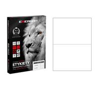 Netuno 100 etiquetas universales autoadhesivas blancas A4 210 x 148 mm 2 por hoja 200 unidades en total rectangulares personalizadas para impresoras láser tinta pegatina logística inventario oficina