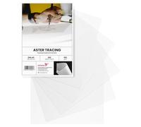 Netuno 100 hojas de papel transparente A5 148 x 210 mm 180g Aster Tracing papel pergamino translúcido imprimible calca para impresión invitaciones calco dibujo manualidades plegado caligrafía planos