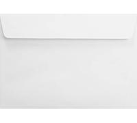 Netuno 100 sobres grandes suaves de blanco C5 162 x 229 mm 120 g Aster Smooth Extra White solapa recta autoadhesiva sin ventana sobres elegantes para invitaciones bodas tarjetas folleto cupones vales
