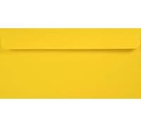 Netuno 100 sobres largos de color amarillo DL 110x220 mm 120g Kreative Sun solapa recta autoadhesiva sin ventana reciclados coloridos para invitaciones tarjetas bodas cumpleaños folletos documentos