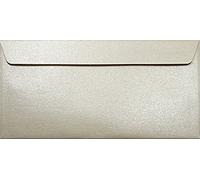 Netuno 100 sobres largos nacarados de color arena DIN DL 110x220mm 120g Majestic Sand solapa recta autoadhesiva sin ventana metalizados americanos para invitaciones tarjetas boda cartas facturas