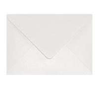Netuno 100 sobres nacarados blancos DIN B6 125x175mm 120g Aster Metallic White con solapa engomada puntiaguda sin ventana para invitaciones boda Navidad cumpleaños cartas tarjetas fiestas bricolaje