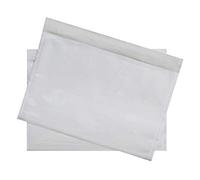 Netuno 100 sobres portadocumentos DIN C6 175x129mm bolsas transparentes de envío autoadhesivos bolsas para albaranes de entrega carteras cerradas sobre plástico transporte factura embalaje etiquetas