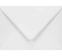 Netuno 100 sobres suaves de blanco B6 125 x 175 mm 120 g Aster Smooth White solapa en pico engomada sin ventana sobres elegantes para invitaciones bodas tarjetas folletos cupones vales volantes