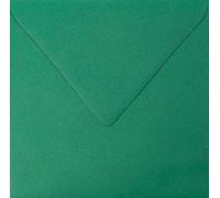 Netuno 100x sobres cuadrados de color verdes oscuros DIN K4 153x153mm 90g Burano English Green solapa engomada puntiaguda sin ventana para invitaciones boda cartas tarjeta fiesta Navidad bricolaje