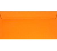 Netuno 100x sobres largos de color naranjas DIN DL 110x220mm 90g Burano Arancio Trop solapa autoadhesiva recta sin ventana para invitaciones boda tarjetas felicitación Pascua dinero bricolaje bautismo