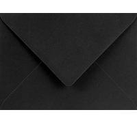 Netuno 100x sobres negros DIN B6 125x175mm 120g Burano Nero engomados solapa puntiaguda sin ventana para boda invitaciones tarjetas certificados documentos dinero contratos diplomas empresa menu carta