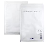 Netuno 10x sobres acolchados con burbujas de aire blancos DIN 17/G 250x350mm sobres de burbuja de aire autosellados reciclables resistentes al desgarro bolsa embalaje envíos postales tránsito ropas