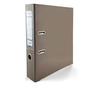 Netuno 1x archivador marrón cacao brillante A4 ancho 7,5cm anillas duraderas resistente papelería documentos oficina escuela organización práctica almacenamiento eficiente estable