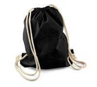 Netuno 1x mochila algodón negra 38 x 42 cm 140g bolsa tela gymbag saco cordón sin impresión bolsa para pintar mochila cuerda ligera para escuela deporte compras
