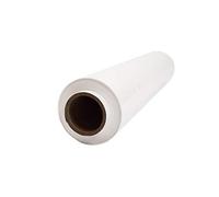 Netuno 1x rollo de film estirable blanco 2,5 kg peso ancho 50 cm espesor 23 µm lámina elástica película de polietileno retráctil para embalar paletas paquetes cajas mudanzas transporte almacenaje