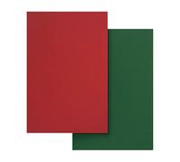 Netuno 20 hojas de cartulina rojo y verde oscuro A4 210 x 297 mm 170 g Sirio Color Foglia y Lampone 10 hojas de cada color papel de doble cara para impresión tarjeta invitaciones Navidad manualidades
