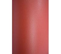 Netuno 20 hojas de papel nacarado color rojo A4 210 x 297 mm 120 g Aster Metallic Ruby perlado en ambas caras para invitaciones bodas tarjetas scrapbooking manualidades origami vales menús Navidad