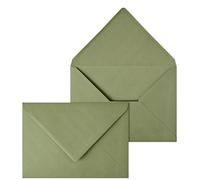 Netuno 20 sobres de color verde oliva C5 162 x 229 mm 150g solapa en pico engomada sobres elegantes para tarjetas de felicitación invitaciones bodas A5 carta empresa folleto menú bonos vales Navidad