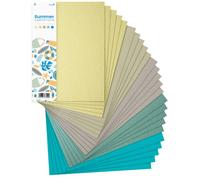 Netuno 25 hojas de cartulina creativa tema verano A4 210x297 mm 220-360 g juego de 5 colores surtidos cartón decorativo para manualidades tarjeta collage calendario invitaciones proyecto