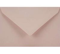 Netuno 25 mini sobres de color rosa pálido DIN C7 85x120mm 115g Sirio Color Nude pequeños engomados solapa puntiaguda sin ventana para invitaciones tarjetas dinero monedas regalos semillas joyas
