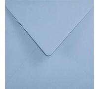 Netuno 25 sobres cuadrados de color azul 153 x 153 mm 120g Aster Color Misty Blue solapa en pico engomada elegantes para invitaciones bodas tarjetas de felicitación folletos bonos menú vales Navidad