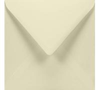 Netuno 25 sobres cuadrados suaves de marfil K4 155 x 155 mm 120 g Aster Smooth Ivory solapa en pico engomada sin ventana sobres elegantes para invitaciones bodas tarjetas folletos vales volantes