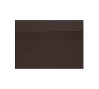 Netuno 25 sobres de color marrón oscuro C5 162x229 mm 120g papel de diseño elegante solapa recta cierre autoadhesivo sobres grandes para invitaciones cartas tarjetas documentos