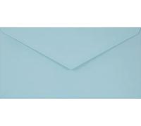 Netuno 25 sobres largos de color azul claro DL 110 x 220 mm 115g Sirio Color Celeste solapa en punta engomada sin ventana para invitaciones Navidad tarjetas de felicitación bodas cartas factura vales