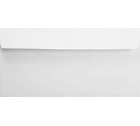 Netuno 25 sobres largos suaves de blanco DL 110 x 220 mm 120 g Aster Smooth Extra White solapa recta autoadhesiva sin ventana sobres elegantes para invitaciones bodas tarjetas folletos vales facturas