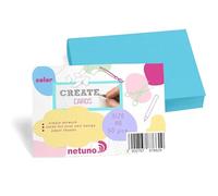 Netuno 50 hojas de cartulina azul A6 105x148 mm 250g cartulina para manualidades tarjetas proyectos creativos tarjetas de presentación invitaciones scrapbooking decoración