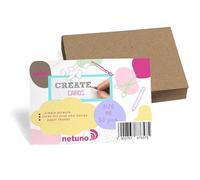 Netuno 50 hojas de cartulina marrón natural A6 105x148 mm 250g cartulina para manualidades tarjetas proyectos creativos tarjetas de presentación invitaciones scrapbooking decoración