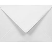 Netuno 50 sobres blancos elegantes B6 125 x 175 mm 100 g Amber con solapa en pico engomada sin ventana sobres offset para invitaciones Navidad bodas tarjetas vales folletos comerciales oficina