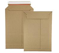 Netuno 50 sobres de cartón ondulado marrones B4+ 265 x 355 mm 354 g solapa recta cierre autoadhesivo sin ventana sobres de cartón corrugado resistentes para envío fotos documentos calendarios libros