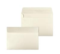 Netuno 50 sobres de color crema perlado C5 162 x 229 mm 120g solapa recta autoadhesiva sobres elegantes para tarjetas de felicitación invitaciones bodas A5 cartas empresa folleto menú vales Navidad