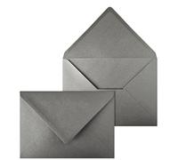 Netuno 50 sobres de color gris perlado C5 162 x 229 mm 150g solapa en pico engomada sobres elegantes para tarjetas de felicitación invitaciones bodas A5 cartas empresas folletos menús vales Navidad