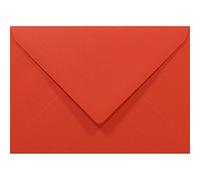 Netuno 50 sobres de color rojo C6 114 x 162 mm 80 g Rainbow solapa en punta engomada sin ventana para invitaciones bodas tarjetas de felicitación notas de agradecimiento facturas folletos vales