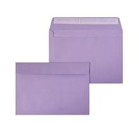 Netuno 50 sobres de color violeta C5 162 x 229 mm 120g solapa recta autoadhesiva sobres elegantes para tarjetas de felicitación invitaciones bodas A5 cartas empresa folletos menú bonos vales Navidad
