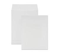 Netuno 50 sobres expandibles blancos E4 280 x 400mm 130 g solapa recta autoadhesiva con tira sin ventana sobres con fuelles resistentes para envíos correos certificados documentos folleto catálogos