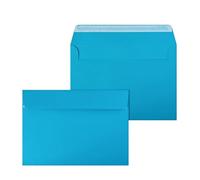 Netuno 50 sobres grandes de color azul oscuro C5 162 x 229 mm 120g solapa recta autoadhesiva sobres elegantes para tarjetas de felicitación invitaciones bodas A5 cartas empresa folletos menús